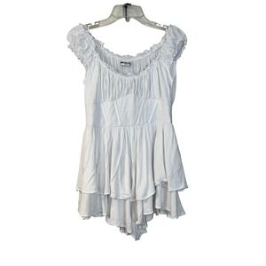 Princess Polly Love Galore Romper‎ White Size US 8